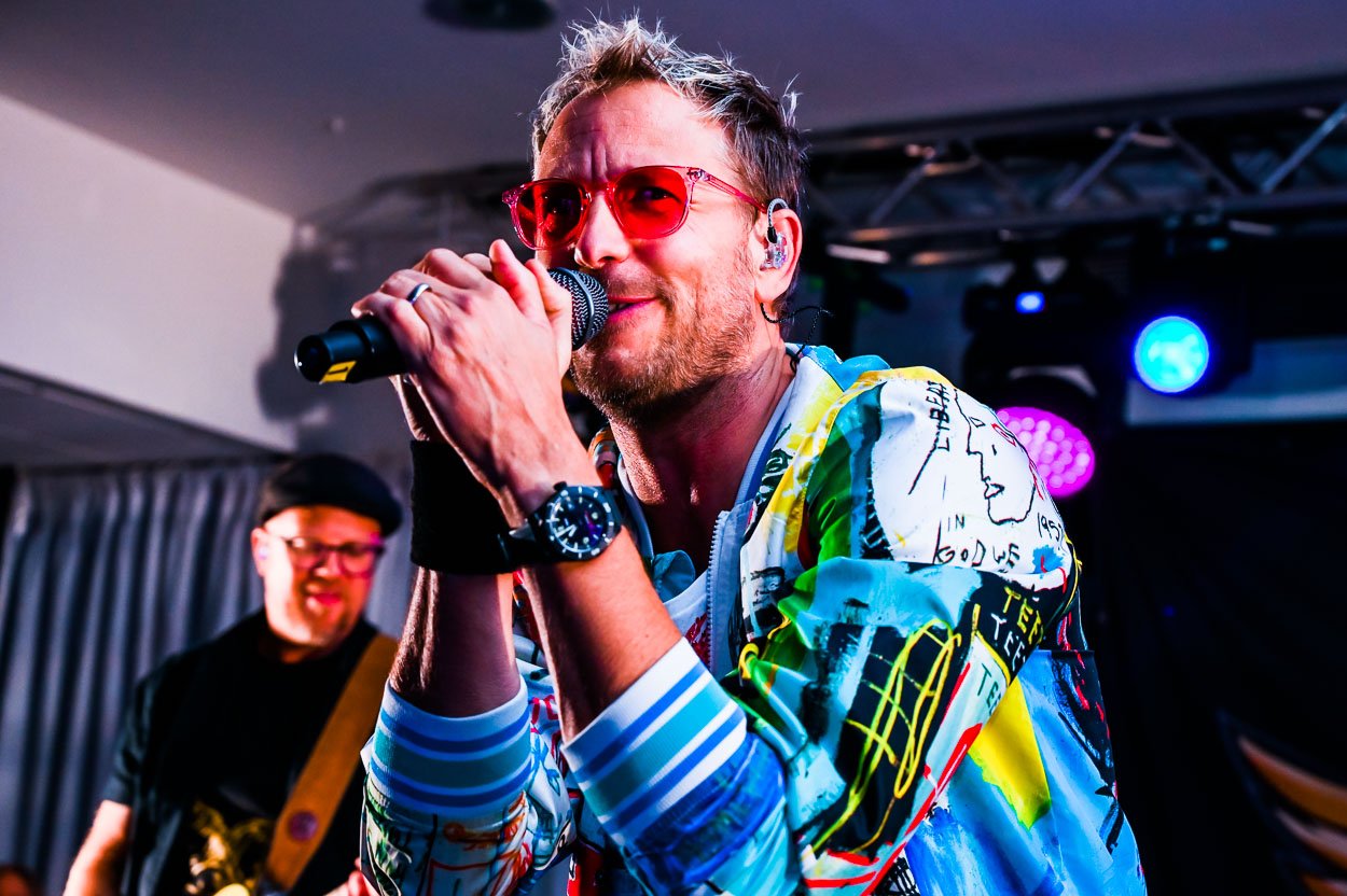 Singer close up phot, JPR band, Leicester