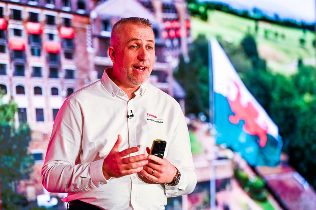 Speaker photo with Welsh Flag 