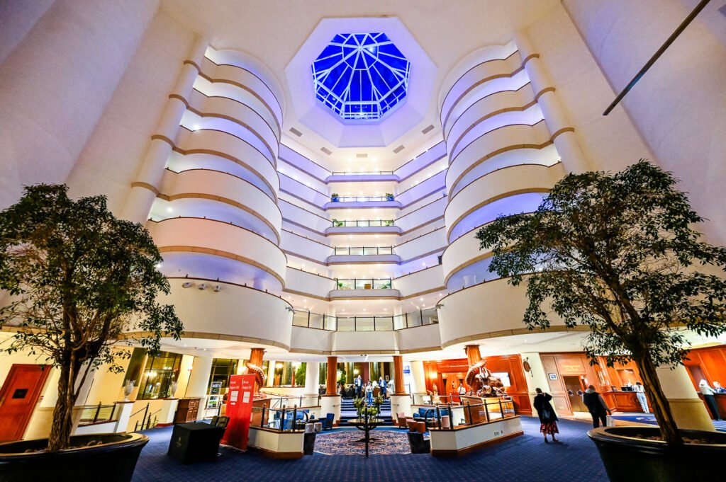 Wide angle photos Celtic Manor Hotel Foyer