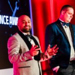 Compere photos at Toyota awards event